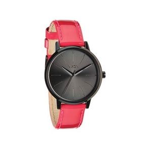 Nixon Watch Kensington Leather - Bright Pink patent